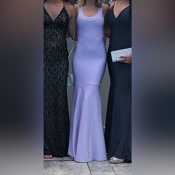 Lilac Ribbed Dress - Picture 2 of 2